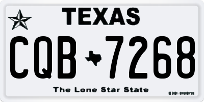 TX license plate CQB7268