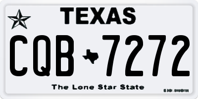 TX license plate CQB7272