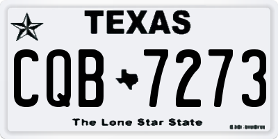 TX license plate CQB7273