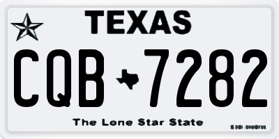 TX license plate CQB7282