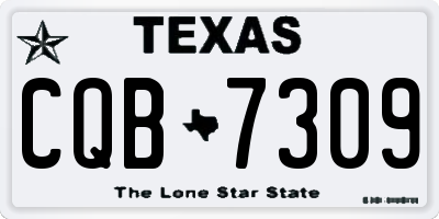 TX license plate CQB7309