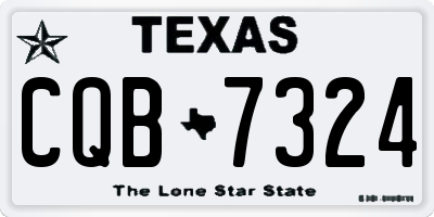 TX license plate CQB7324