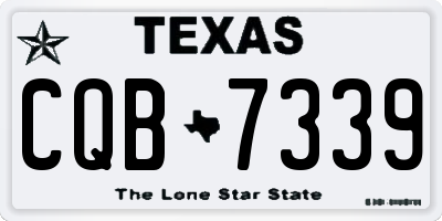 TX license plate CQB7339