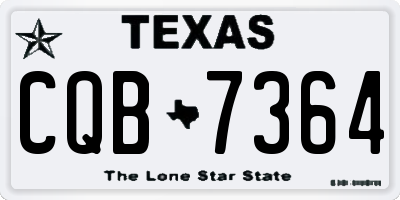 TX license plate CQB7364