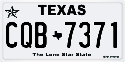 TX license plate CQB7371