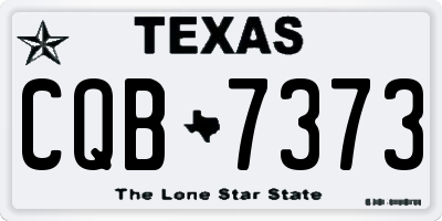 TX license plate CQB7373