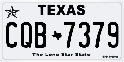 TX license plate CQB7379