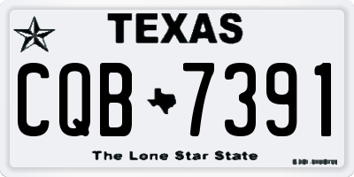 TX license plate CQB7391