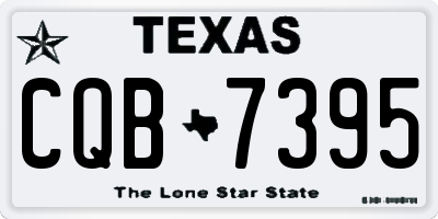 TX license plate CQB7395
