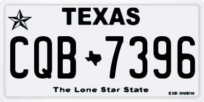 TX license plate CQB7396
