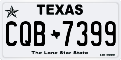 TX license plate CQB7399