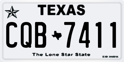 TX license plate CQB7411