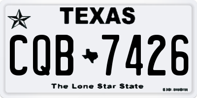 TX license plate CQB7426