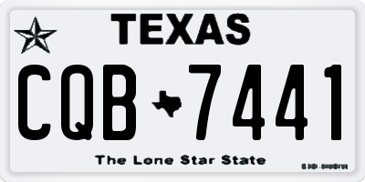 TX license plate CQB7441