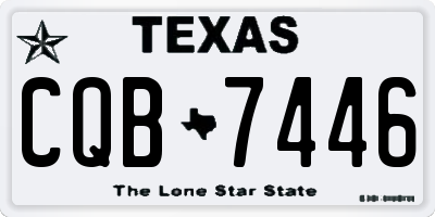 TX license plate CQB7446