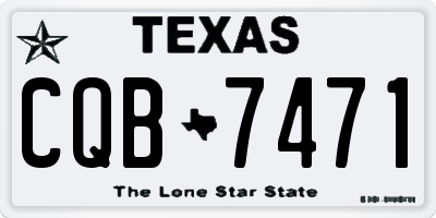 TX license plate CQB7471