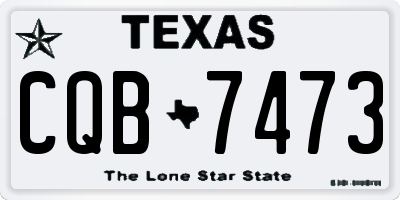 TX license plate CQB7473