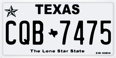 TX license plate CQB7475