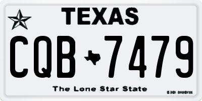 TX license plate CQB7479