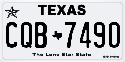 TX license plate CQB7490
