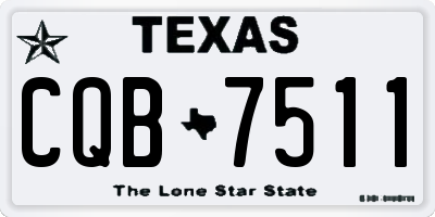 TX license plate CQB7511