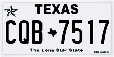 TX license plate CQB7517