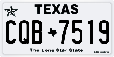 TX license plate CQB7519