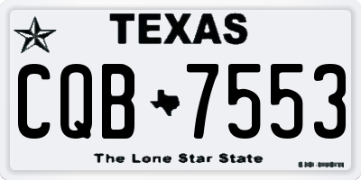 TX license plate CQB7553