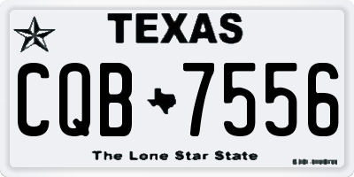 TX license plate CQB7556