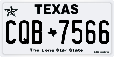 TX license plate CQB7566