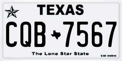 TX license plate CQB7567