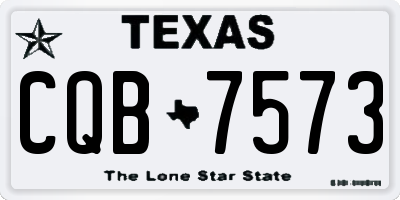TX license plate CQB7573