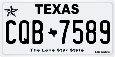 TX license plate CQB7589