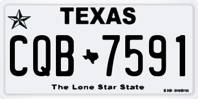 TX license plate CQB7591