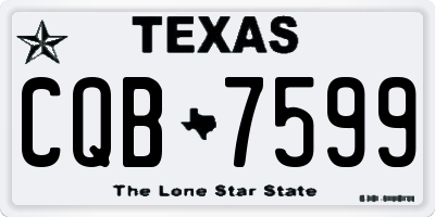 TX license plate CQB7599