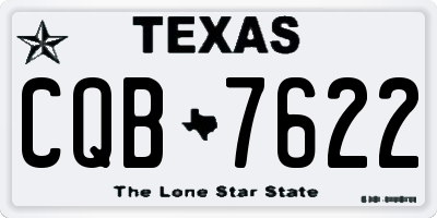 TX license plate CQB7622