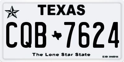 TX license plate CQB7624