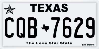 TX license plate CQB7629