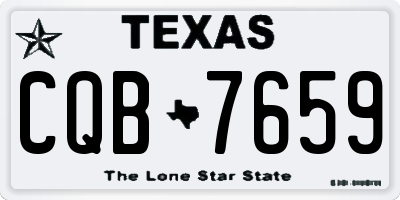 TX license plate CQB7659