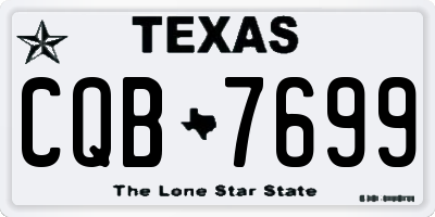TX license plate CQB7699