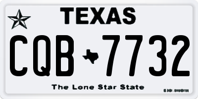 TX license plate CQB7732