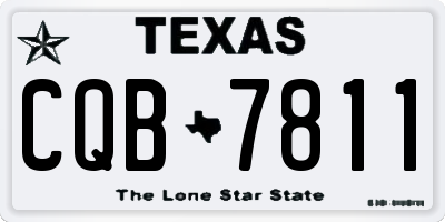 TX license plate CQB7811