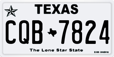TX license plate CQB7824