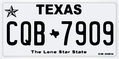 TX license plate CQB7909