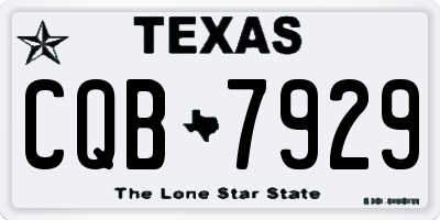 TX license plate CQB7929