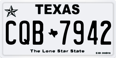 TX license plate CQB7942