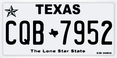 TX license plate CQB7952