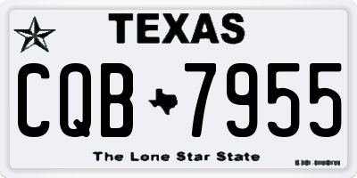 TX license plate CQB7955