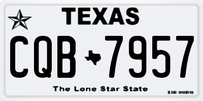 TX license plate CQB7957