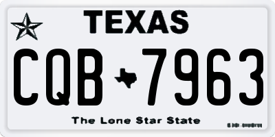 TX license plate CQB7963